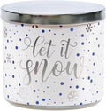 Christmas Candles, Winter Snowflakes Candle, Winter Pine Scented Candle, Large 3 Wicks, 14 oz Christmas Scented Candles
