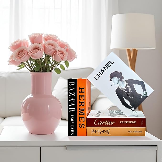 5pcs Aesthetic Books for Home Decor,Chic Modern Fake Decorative Book for Coffee Table,Fashion Faux Books for Bookshelf Decor/Mantel Decor