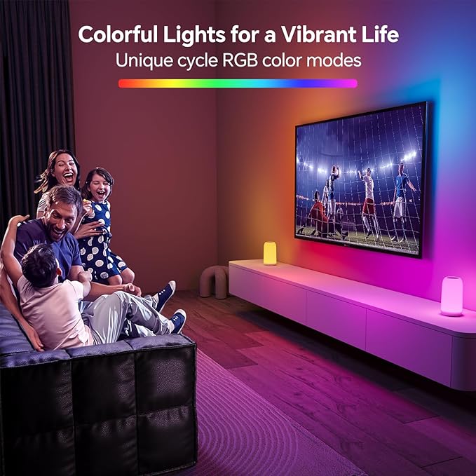 Outdoor Cordless Table Lamps Rechargeable, Touch Lamp [Sleek Design & RGB Mode] 4-Level Brightness Outdoor Lamps for Patio, LED Lamp Multi-Color Smart Nightstand Lamp for Outdoor Table lamp