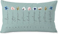 Fruit of The Spirit Bible Verse Pillow Covers 12x20, Boho Floral Christian Throw Pillow Covers for Home Office Church Decor, Christian Gifts for Women, Faith Based Gifts(Blue Grey)