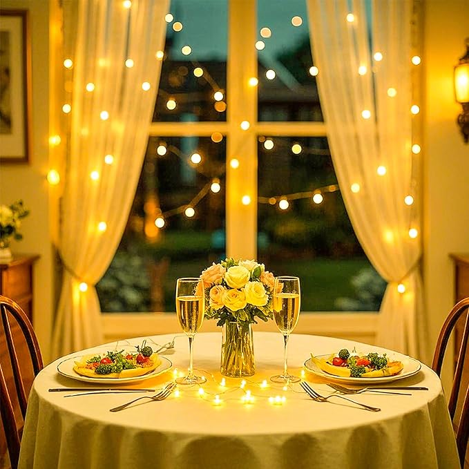 Ehome Fairy Lights USB Powered Fairy Lights Plug in 66ft 200 Led String Lights Decorative Lights for Bedroom Indoor Christmas Wedding Party Patio Window (Warm White)