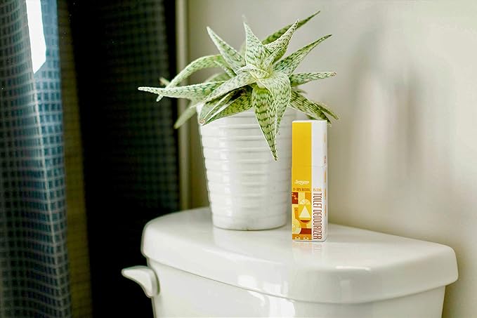 #1 Strongest Natural Toilet Spray for Poop + Bathroom Air Freshener (Citrus Haven) Extra Long Lasting Before You Go Toilet Spray Bathroom Poop Spray & Toilet Deodorizer w/Premium Grade Essential Oils