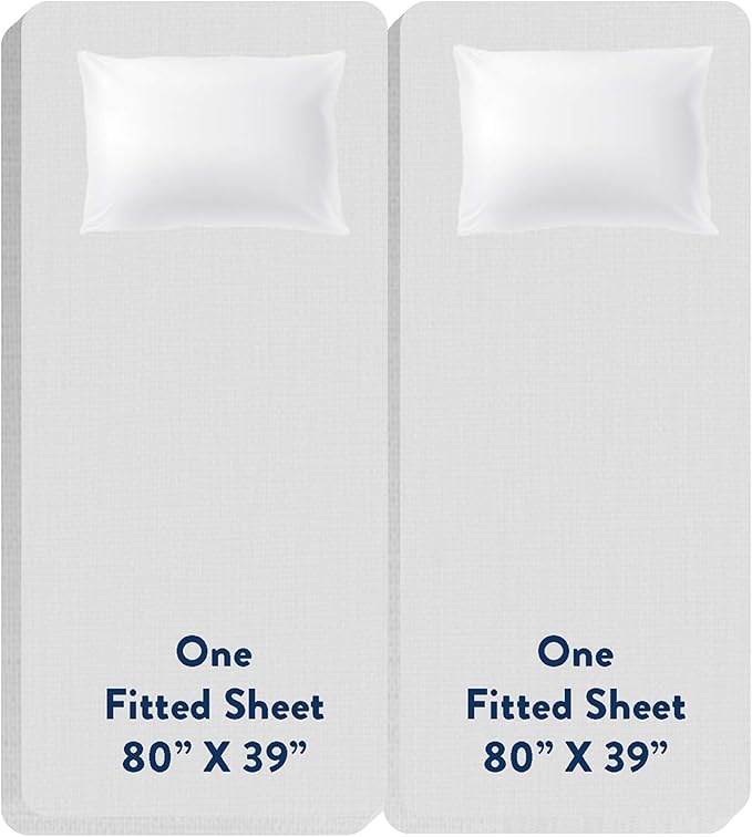 Bare Home Bed-in-A-Bag 8 Piece Comforter & Sheet Set - Split King - Goose Down Alternative - Ultra-Soft 1800 Premium Bedding Set (Split King, Dark Blue/Dark Blue)
