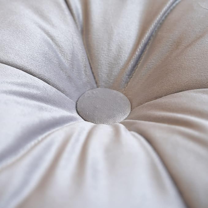 ARTMAGIC Flower Shaped Velvet Decorative Throw Pillow Cushion Ultra Soft Cute Floor Pillow for Couch Bed Sofa (Light Grey)