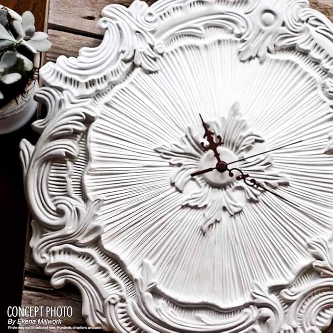 Ekena Millwork CM12BRSGS 12 1/2"OD X 3 7/8"ID X 3/4"P Bradford Ceiling Medallion Fits Canopies Up to 6 5/8", Steel Gray