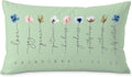 Fruit of The Spirit Bible Verse Pillow Covers 12x20, Boho Floral Christian Throw Pillow Covers for Home Office Church Decor, Christian Gifts for Women, Faith Based Gifts(Green)