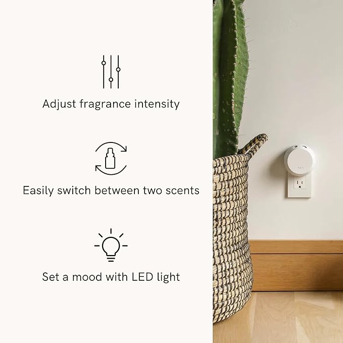 Pura Smart Home Fragrance Device Starter Set - Pura 4 - Scent Diffuser for Home - Includes Fragrance Aroma Diffuser - Square Box, Ginger Clementine and Mint Leaves Scent Refills