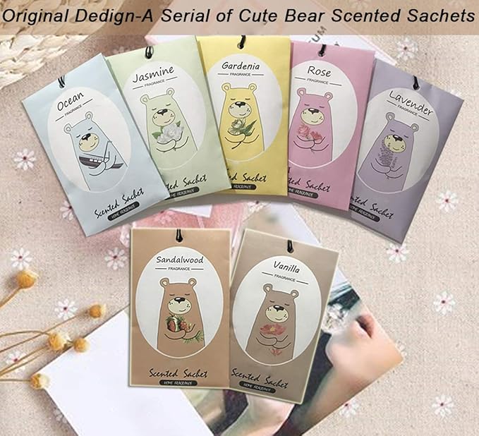 14 Packs Ocean Scented Sachets Bag for Drawer and Closet Xmas Gift 15 Scents Optional