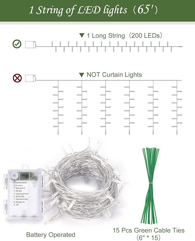 JACKYLED 90Ft 12 Pack Artificial Ivy Garland with 200 LED String Light, Fake Ivy Garland Vines with Deep Green and Light Green Leaves, Hanging Vines Fake Plants for Bedroom Garden Party Wall Decor