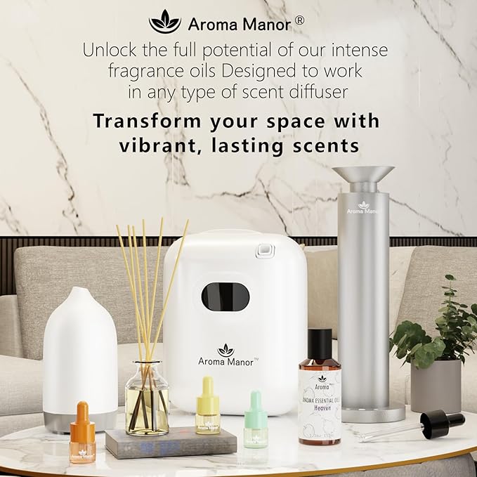 Hotel Fragrance Oil - Black Velvet Essential Oils for Scent Diffuser - Black Coffee, Caramel, Cinnamon, Vanilla, Patchouli - Home Luxury Scents Aroma Fragrance for Home, Office