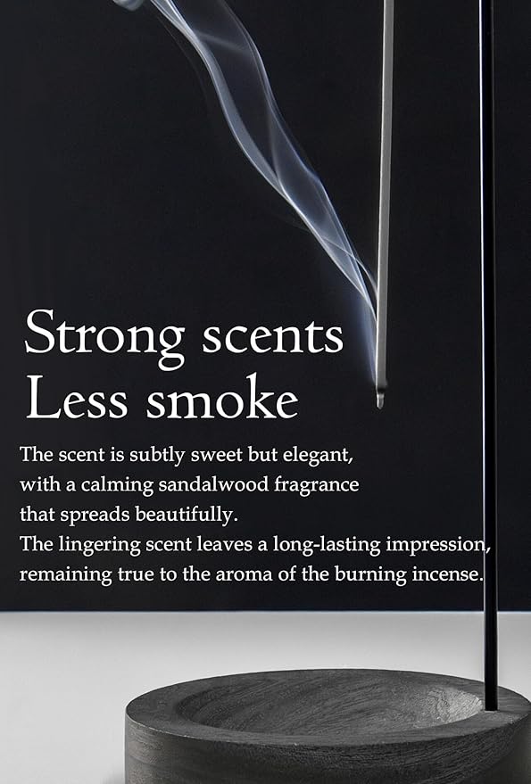Agarwood Premium Japanese Incense Sticks 60sticks Coreless Low Smoke Natural Charcoal Free Non Toxic Temple Kyoto Aroma Aromatherapy Meditation Calming Stress Relief Relaxation Yoga ZenTOMORI