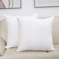 2 Packs Throw Pillow Covers, Neutral Decorative Couch Pillow Cover for Living Room Bed Sofa Rustic Farmhouse Boho Home Decor, Soft Plush Cushion Case Slipcover (White, 24"x 24")