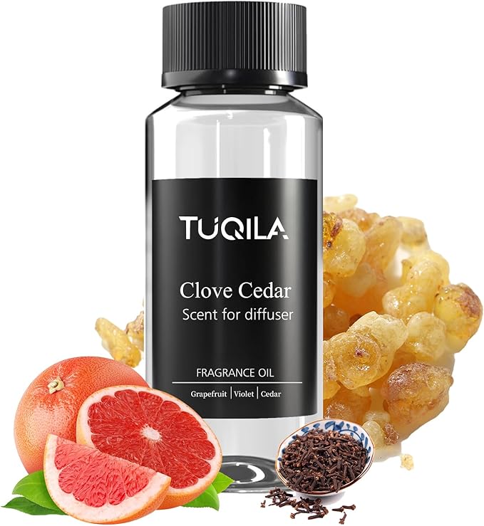 Hotel Waterless Diffuser Oil Clove Cedar, Essential Scent Oil Usage Cold Air Waterless Diffuser, Luxury Scents Oils Fragrance Bottle120 ML Home Natural Flavour
