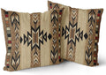 Giwawa Southwestern Throw Pillow Covers 20"x20", Rustic Terracotta Native American Pillowcases, Aztec Tribal Geometric Print Square Cushion Covers for Sofa Couch Bedding Car Decor, Set of 2