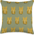 Cute Scandinavian Animals Designs Scandinavian Cat Boho Pattern Throw Pillow, 16x16, Multicolor