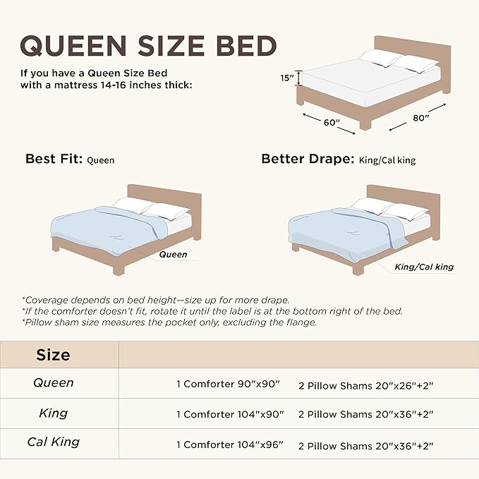 Bedsure Queen Comforter Set - Light Grey Comforter, Boho Tufted Shabby Chic Bedding for Kids, 3 Pieces Vintage Farmhouse Bed Set for All Seasons, Fluffy Soft Bedding with 2 Pillow Shams