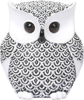 Artpaul Owl Decor Home Décor Accents Small Decor Items for Shelf Owl Figurines Home Decor Owl Decorations for Home, Office, Gifts for Owl Lover (White)