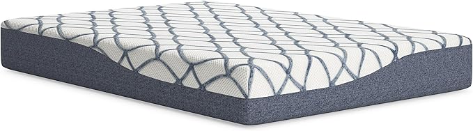 Signature Design by Ashley 10 Inch Chime Elite 2.0 Firm Green Tea Memory Foam Mattress for Cool Sleep and Pressure Relief, Queen, Fiberglass Free, Mattress In A Box