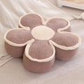 Sexysamba Flower Shaped Floor Seat Pillows Cushions 25.6" x 7.5", Giant Aesthetic Daisy Flower Decorative Throw Pillows Preppy Floor Seating Cushion for Girls Bedroom Room Sofa Chair Decor,Coffee