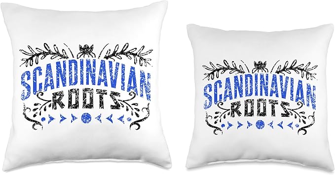 Cute Lover Expert Norse Scandinavians Scandinavian Roots Scandinavia Scandinavic Nordic Throw Pillow, 18x18, Multicolor