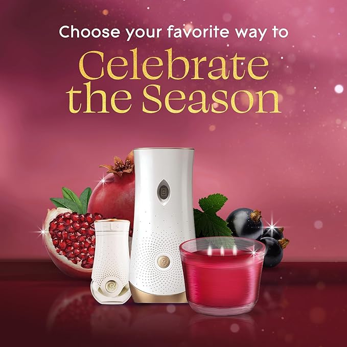 Glade PlugIns Refills Air Freshener, Pomegranate & Currant, Scented and Essential Oils for Home and Bathroom, 0.67 Fl Oz, 5 Count