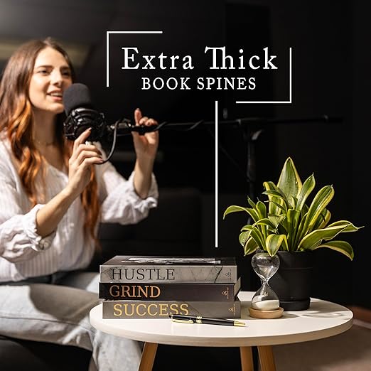 Luxury Decorative Books for Home Decor, Fake Books for Decoration, Coffee Table Book, Stylish, Book Decor With Pen – Perfect for Modern Aesthetic & Elegant Display For Your Decor Books