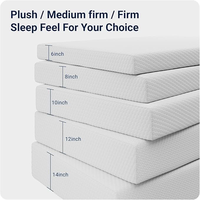 Avenco 12 Inch Full Mattress in a Box with Comfort Memory Foam for Pain Relief & Guestroom Sleep
