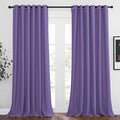NICETOWN Bedroom Blackout Curtains Panels - Triple Weave Energy Saving Thermal Insulated Solid Grommet Blackout Draperies for Patio (80 inches by 108 Inch, Lilac Purple, Set of 2)