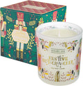 ROMIIE ZOI Christmas Scented Candle - 6oz Soy Wax Candle, Nutcracker Winter Candle for Home Decor, Infused with Sugar Plum Aroma-Forest Green Gift Box Packaged for Christmas Holiday Season Gift