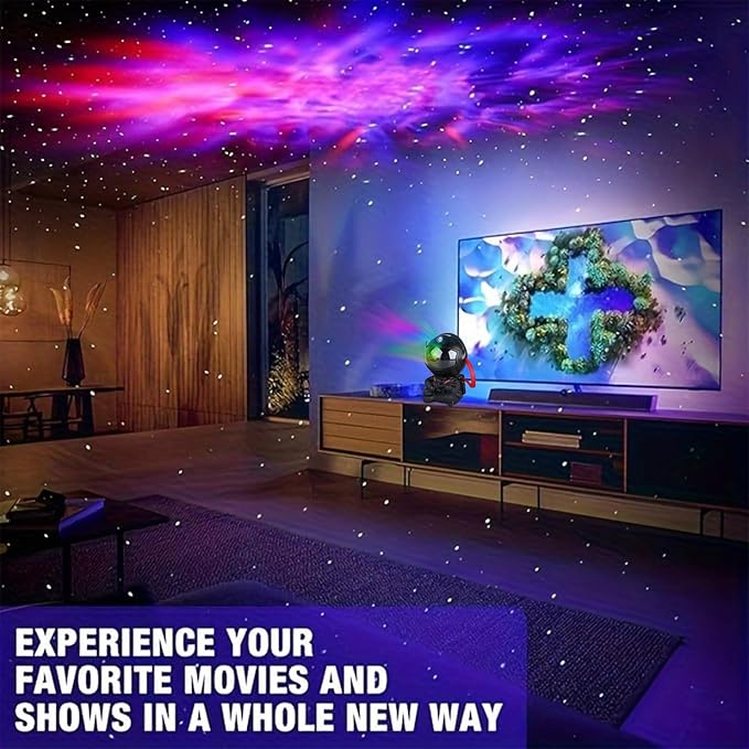 Astronaut Star Projector, Star Projector Galaxy Light for Kids，8 Modes Remote and 270° Adjustable Led Lights for Bedroom, Girls Room Decoration, Home Theater, Ceiling, Timer (Black Guitar)