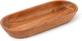 Luxe Designs Wooden Dough Bowl - Natural Acacia Wood - Handmade Decorative Bowls for Home Decor, Bathroom, Kitchen Counter, & More - Rustic Large Wood Dough Bowl for Decor, Cosmetics, and Keys