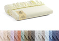Linen Home 100% Cotton Percale Weave Fitted Sheet, Twin Size, Cream, 1 Deep Pocket Fitted Sheet, Fits Mattress Upto 16" Crisp and Cool Strong Bed Linen, 39"X75"+15"