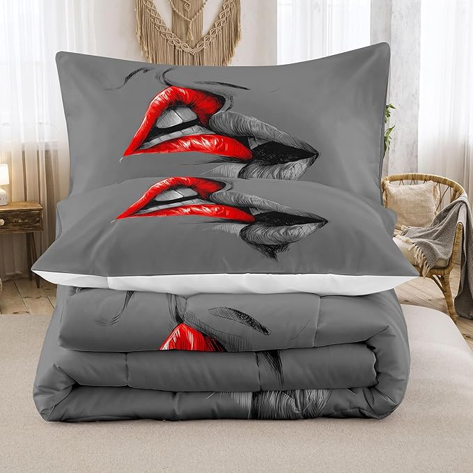 Tailor Shop Queen and King Comforter Sets His and Hers Matching Couple Bedding Set Lover Romantic Valentine's Day Presents Bedding Sets Black and White Comforter Sets Queen Size with 2 Pillowcases