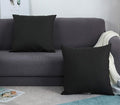 TangDepot Handmade Decorative Solid 100% Cotton Canvas Throw Pillow Covers/Cushion Covers, 45 Colors Available - (18" x18" , Charcoal Gray, 2 Count (Pack of 1))