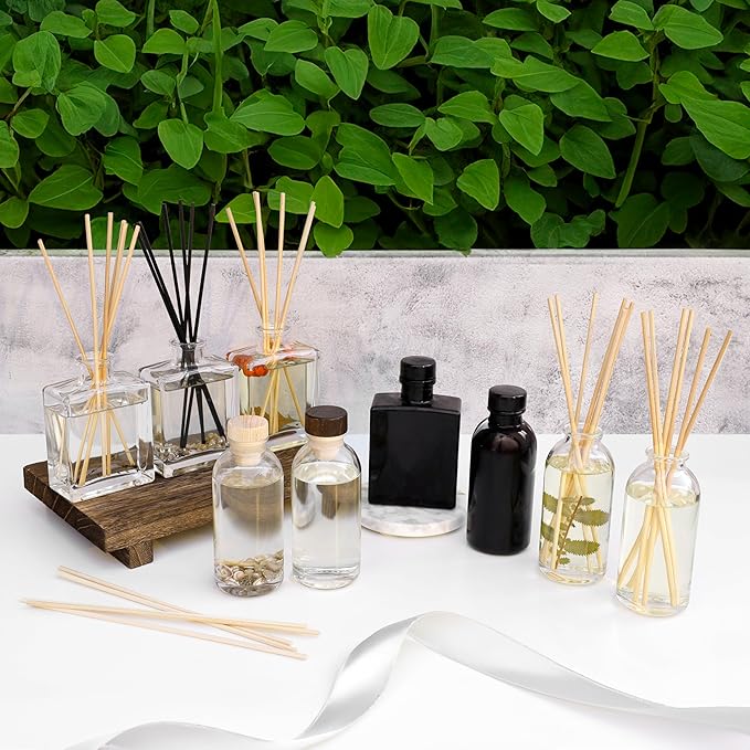 Urban Naturals Pink Amber Blush Reed Diffuser Set | Made with Essential Oils & Real Botanicals | Beautiful Florals, Luscious Fruits, Vanilla, Amber & Sandalwood | Made in The USA