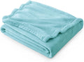 Bedsure GentleSoft Fleece Throw Blanket for Couch River Blue - Lightweight Plush Fuzzy Cozy Soft Blankets and Throws for Sofa, 50x70 inches