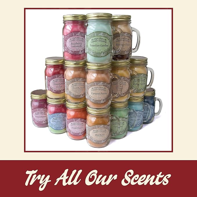Our Own Candle Company, Lilac Scented Mason Jar Candle, 100 Hour Burn Time, 13 Ounces