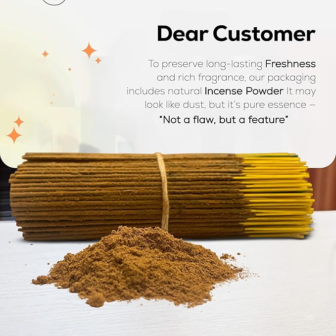 Raajsee Natural Incense Sticks,6 Pack Mixed Scents Gift Pack 15 gm Each (90 gm Total), Insense Sticks Variety Pack, 100% Organic Non Toxic Natural - Hand Rolled Free from Chemicals