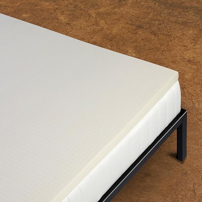 Pure Green Natural Latex Mattress Topper w/Jersey Cover - Soft - 3 Inch - Cal King Size (GOTS Certified Organic)