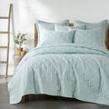 Levtex Home - 100% Linen Front/100% Cotton Back - Full/Queen Quilt - Washed Linen - Spa - Quilt Size (88 x 92in.)