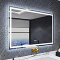 LED Bathroom Mirror 55"x 36",Front Lit and Backlit Bathroom Mirror with Lights,Stepless Dimmable,Anti-Fog, Shatter-Proof, Memory, 3 Colors Lighted Vanity Mirror (Horizontal/Vertical)