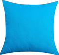 TangDepot Handmade Decorative Solid 100% Cotton Canvas Throw Pillow Covers/Pillow Shams, (26" x26" , Pacific Blue, 1 Count (Pack of 1))