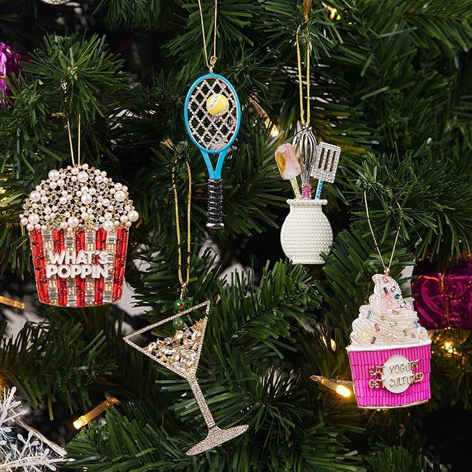 2025 Christmas Ornaments,Hanging Cooking Gift for Christmas Tree Decorations, Kitchen Keepsake Gifts for Sisters Mom Grandma Women -Kitchen Whisk