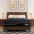 EGOHOME 14 inch Firm Full Mattress, Memory Foam Mattres with Cooling Cover, Bed in a Box, CertiPUR-US Certified, Breathable and Supportive, Made in USA, 54x75x14 Black