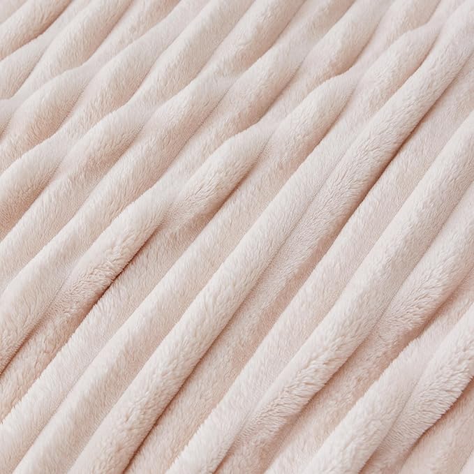 Bedsure GentleSoft California King Size Blanket for Bed - Cozy Soft Blankets for Women, Cute Large Throws for Girls, Crystal Pink, 102x96 Inches