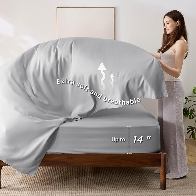 Bedsure King Size Comforter Set - 7 Pieces Reversible Sage Green Bedding, King Size Bed Set for All Seasons, Bed in a Bag with Down Alternative Comforter, Sheets, Pillowcases & Shams