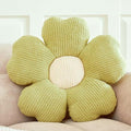 Flower Throw Pillow, Cute Flower Shaped Pillow Decorative Throw Pillow for Bed Couch, Soft Daisy Pillows Floor Seating Cushion Cushions (14.9 Inch Light Green)