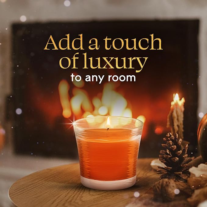 Glade 1-Wick Scented Candle Jar, Pumpkin & Ginger, Air Freshener Infused with Essential Oils, 4.08 Oz, 2 Count
