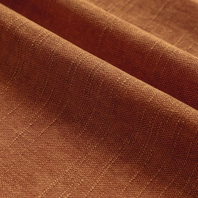 Foindtower Pack of 2 Soft Textured Chenille Throw Decorative Pillow Covers Square Accent Solid Cushion Cover Cozy Neutral Farmhouse Pillow Case for Couch Sofa Bedroom Living Room 26x26 Inch,Orange