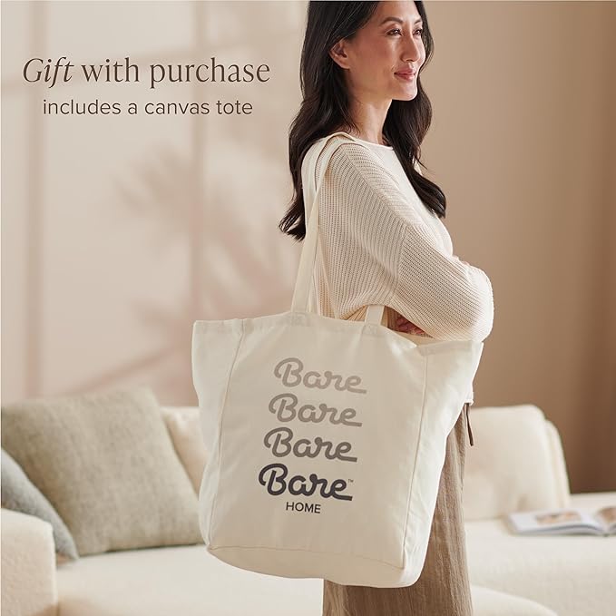 Bare Home 100% Organic Cotton Full Sheet Set - Crisp Percale Weave - Lightweight & Breathable - Bedding Sheets & Pillowcases (Full, Bering Sea)